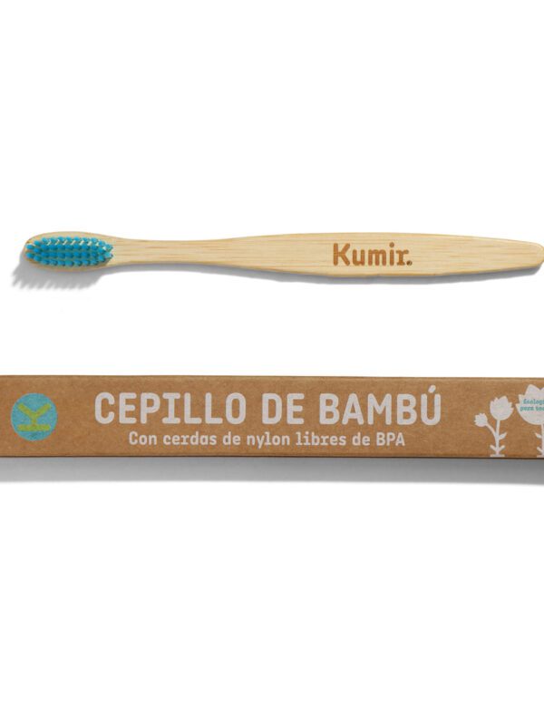 CEPILLO DE DIENTES DE BAMBÚ AZUL