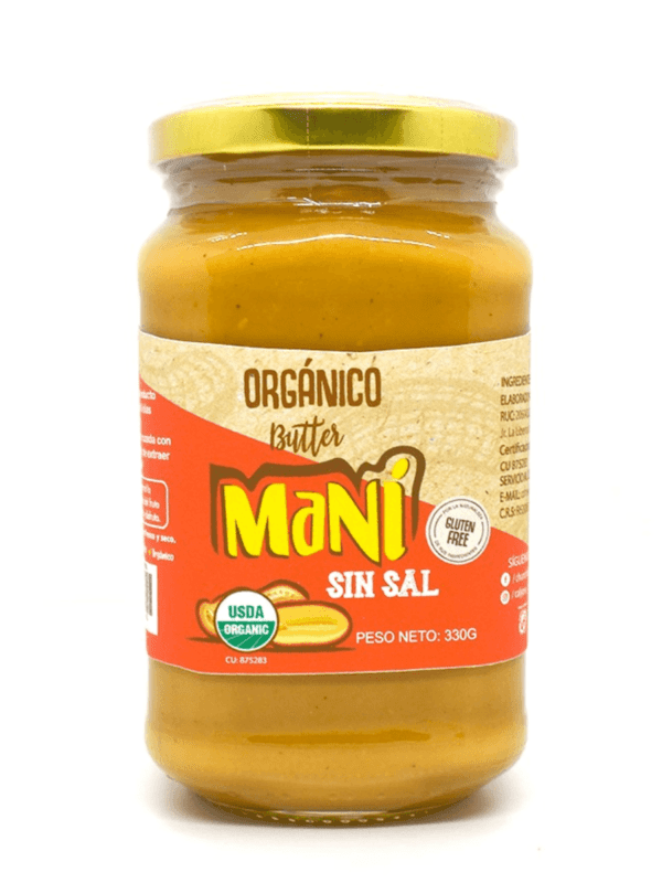 MANTEQUILLA DE MANI SIN SAL CHUNCHO 330GR
