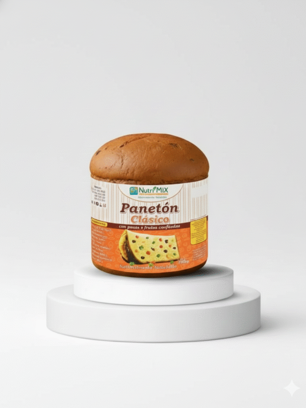 Panetón clásico NUTRIMIX bolsa 900 g. Panetón Clásico NUTRIMIX 900 g.
