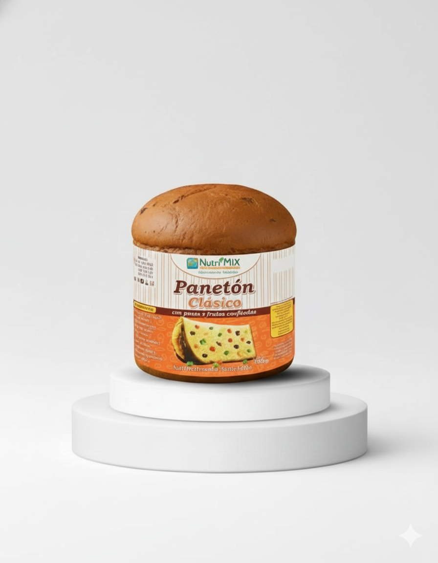 Panetón clásico NUTRIMIX bolsa 900 g. Panetón Clásico NUTRIMIX 900 g.