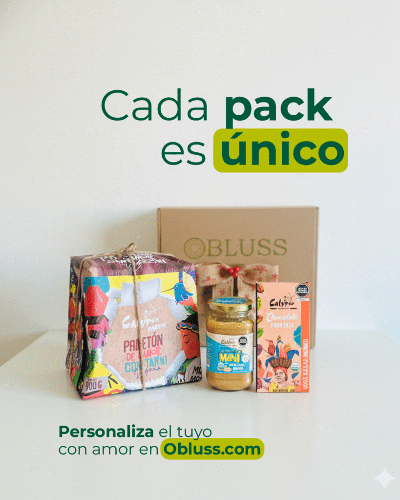 Pack personalizado de regalos Obluss con productos premium y diseño a medida