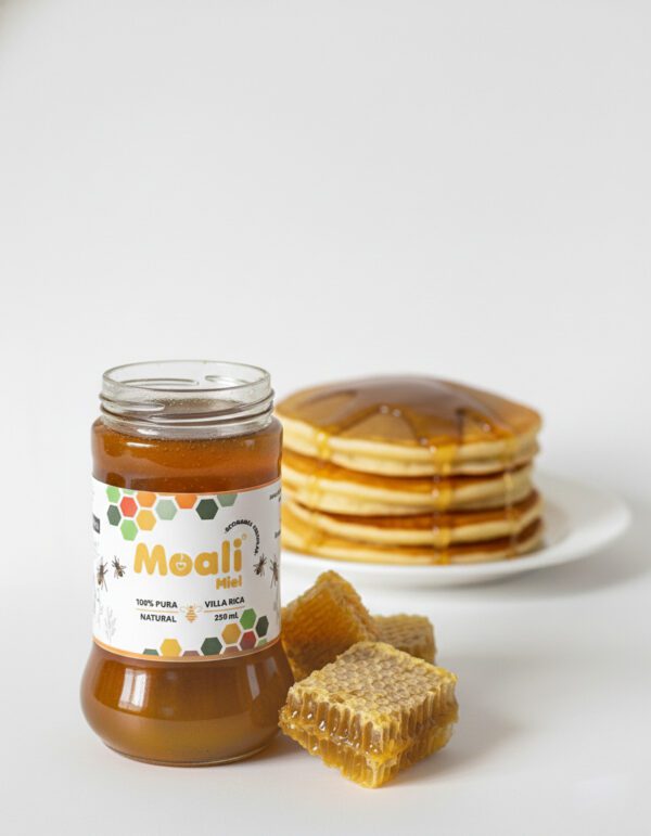 Miel pura natural Meali 250 ml en frasco de vidrio